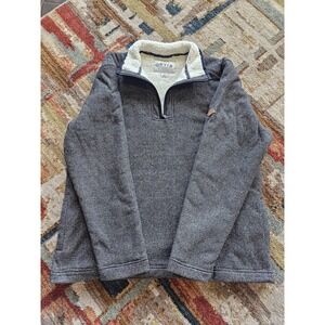 Orvis Sweater Adult Large Brighton Quarter Zip Sherpa Fleece Sweatshirt Mens